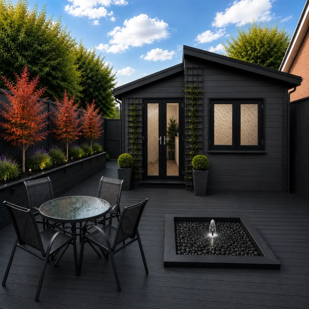 Office Exterior Black Deck